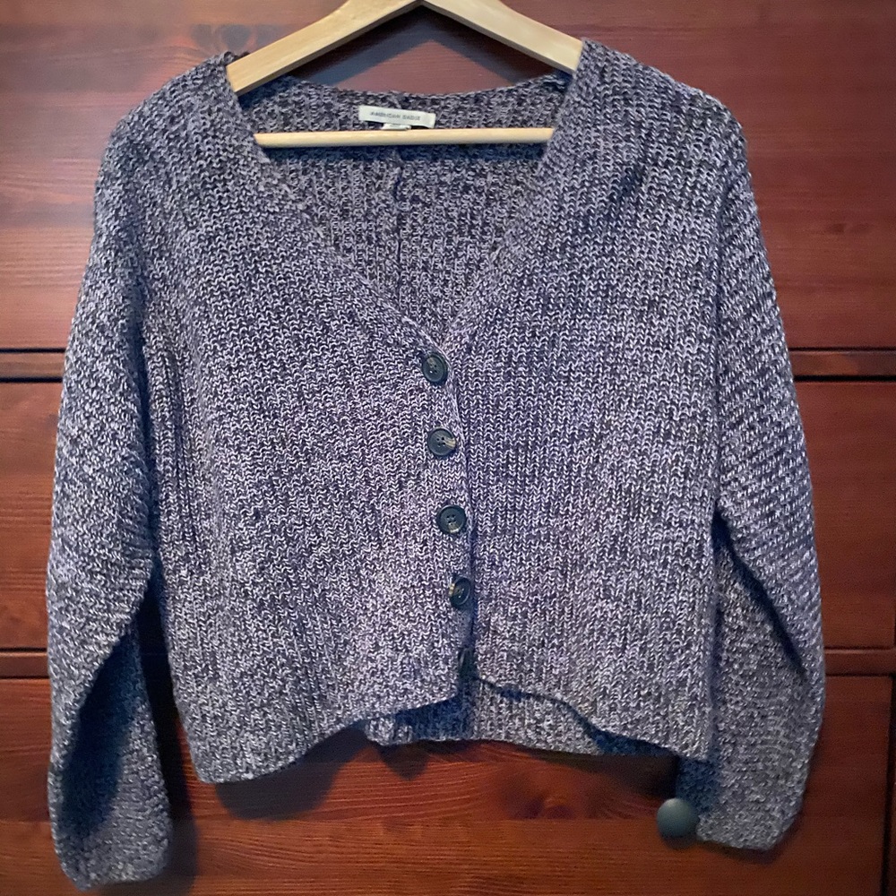 American Eagle Cropped Knit Cardigan